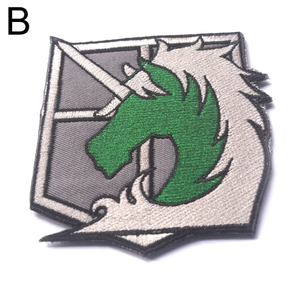 Attack On Titan Survey Corps Symbol Patch Anime Cosplay Patch Broderi Arm Badge C