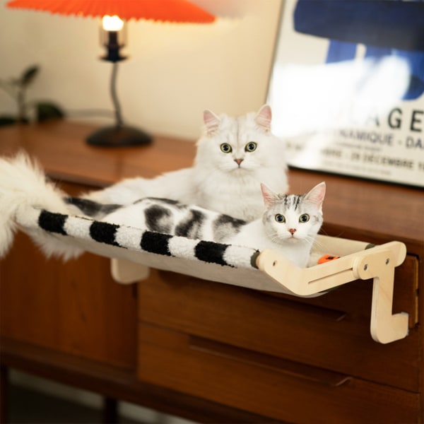 Cat's Window Hammock, Cat's Hanging Bed svart