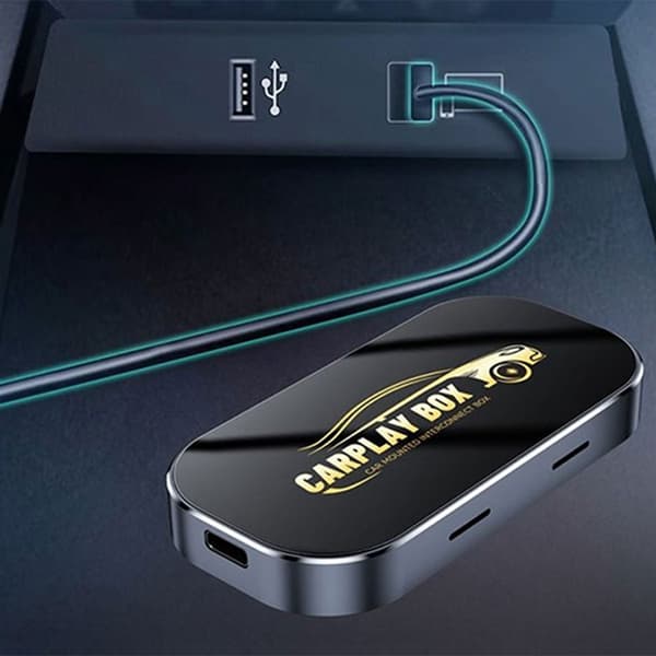 CarPlay Smart Box Adapter – Android 13 Trådløs CarPlay & Android Auto, WiFi & Bluetooth-kompatibel CarPlay Box for problemfri tilslutning With GPS