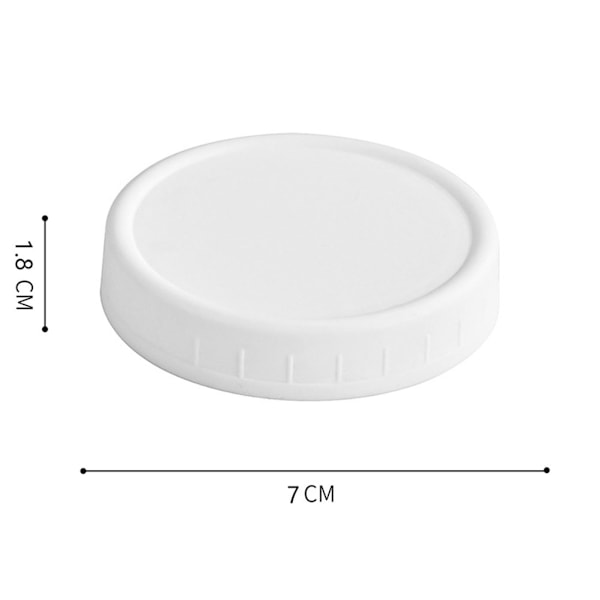 12 st Färgade Plastburkslock 86mm/70mm Flerfunktions Återanvändbara Konserveringsburkslock För Kök 86mm