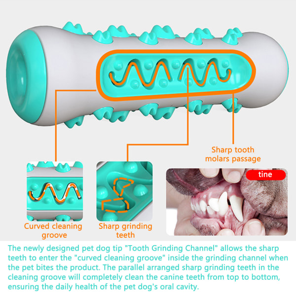 360° hundtandborste tuggar leksak Bittåligt husdjur lindra ångestleksak för hundvalp husdjur Green