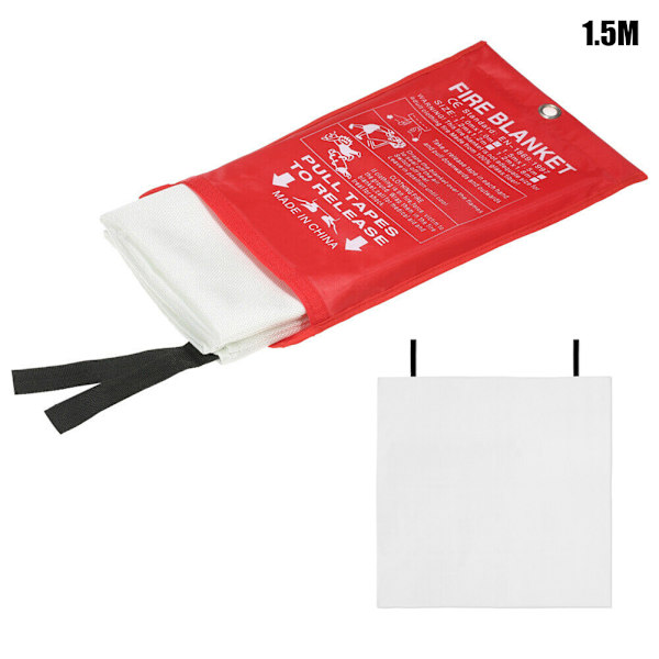 Brandfilt Quick Release Emergency Shelter Glasfiber för hem och kontor 1.5m