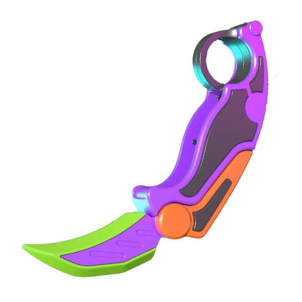 3D- printed Claw Cutter Leksak Personlig hopfällbar Claw Cutter Leksaker för huset Purple