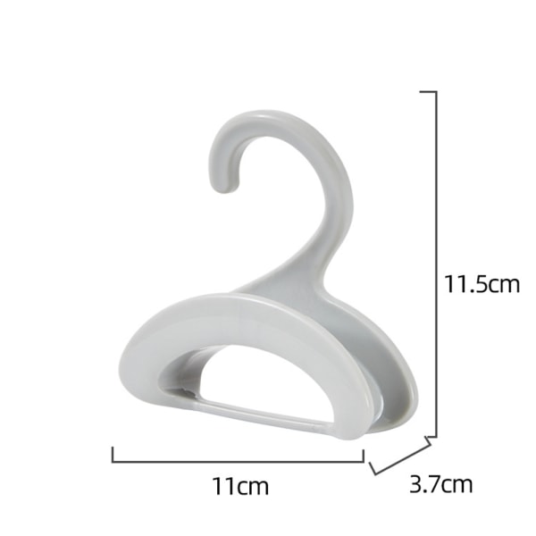 Creative Handväskhängare Multipurpose Stapelbar kappa Hatt Förvaringskrok för hemmet Gray