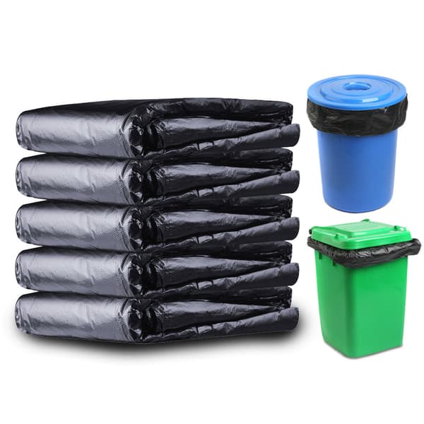 50 st soppåsar svarta tunga liners Starka tjocka soppåsar Bin liners 80*100