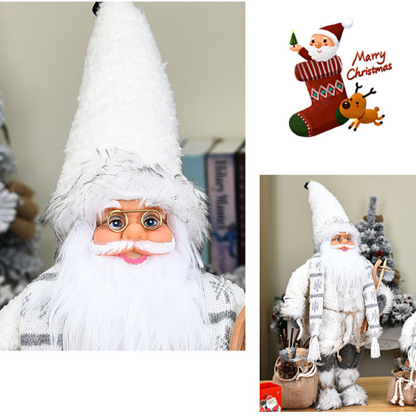 30/45/60 cm Snygg söt jultomte prydnad Barnleksaker Julfest Heminredning 30cm
