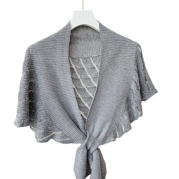 Mode Fishtail Mönster Liten Sjal Casual Bekväma Kläder För Kvinnor Flickor Kvinna Gray