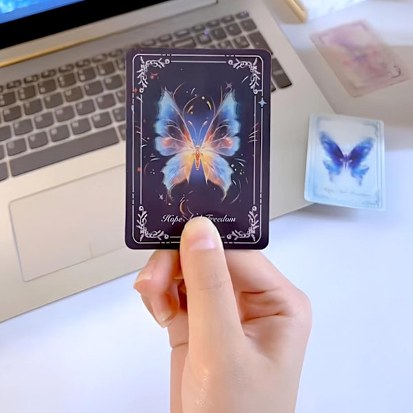 Dynamics 3D Fladdrande Fjärilar Tarot Rolig Nyhet Flygande Fjärilar Gratulationskort För Högtidsfestival Pink