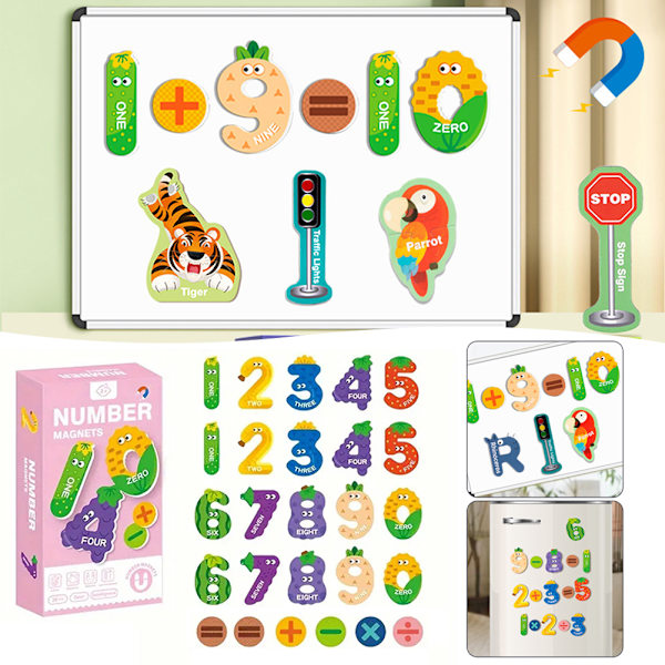 Magnetiskt pussel för barn Baby kognitiv brädleksak Rolig pusselspel Leksaker för 0-3 år gammal baby Lowercase Letters