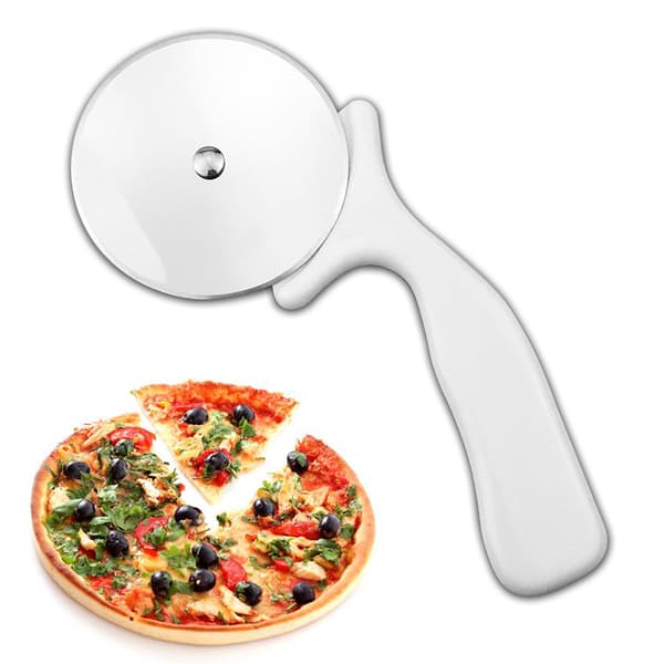 Premium rostfritt stål pizzaskärare pizzaskärare stark för hem kök Red