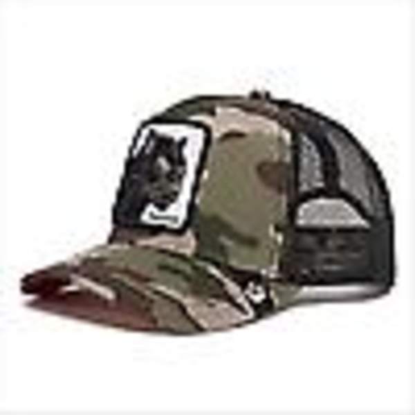 Animal Trucker Mesh Hat Goorin Bros Snapback Cap Herr Camouflage Leopard