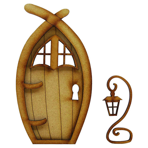 Fairy Dörr och Fönster Set För Träd Miniatyr Trä Fairy Pixie Trädgård Utomhusdekor för Hem Barn 3