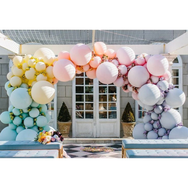 100 st Macaron färgdekorationsballong stor återanvändbar latexballong för bröllopsfödelsedagsfest enfärgad 10 tum Orange