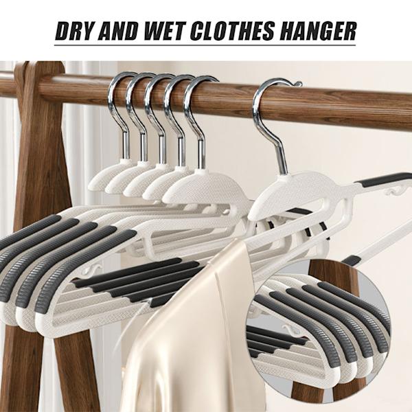 Klädhängare för byxor Skjortor Halkfri Wet & Dry Klädhängare med dubbel användning Orange