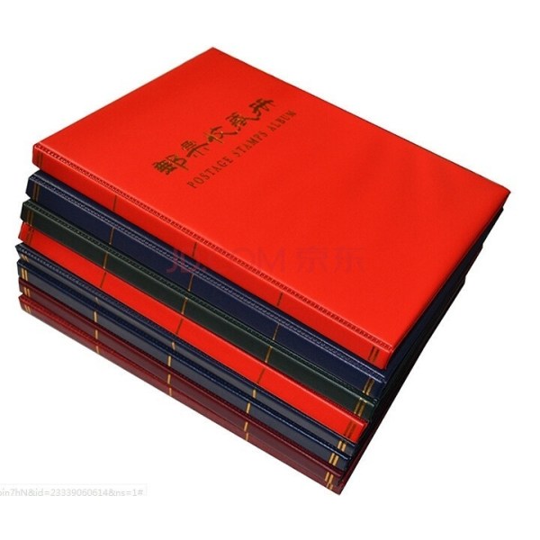 Frimärken Album 20 sidor 500 enheter Handgjorda frimärkssamlingsbok Samlar 12 tum Blue