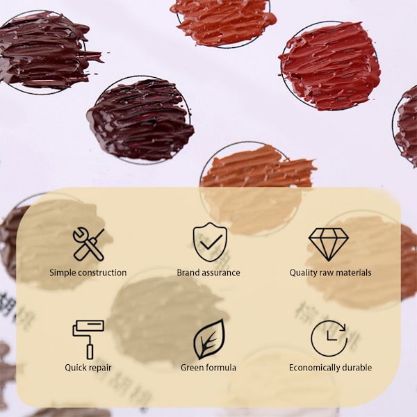 25g Träfärg Reparation Pasta Hål Återställande Lack Pasta För Garderob Skrivbord red walnut