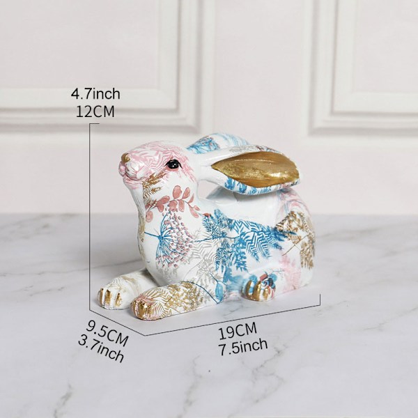 Harts Kaninfigurer Nordisk Djurprydnad Med Printed Inredning Hem Vardagsrum Inredning C