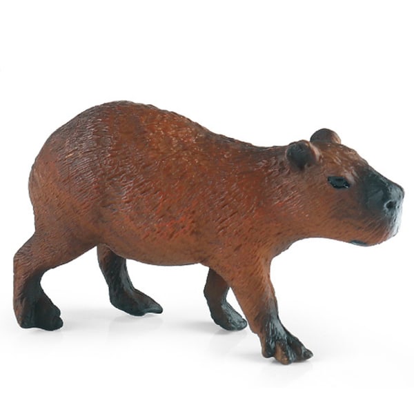 Härlig liten Capybara modell för barn Hållbara hantverk Dekorativ modell för skrivbordsstudie Dark