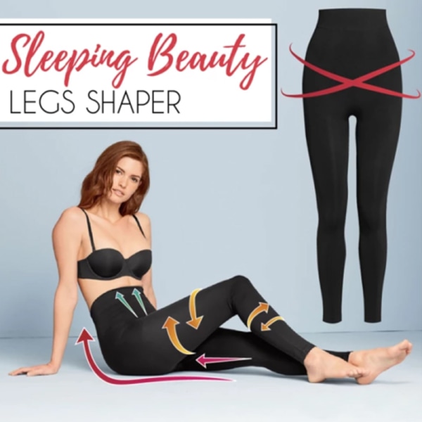 Kvinnor Törnrosa Ben Shaper Legging strumpor Slimmande Ben Hip Up Byxor