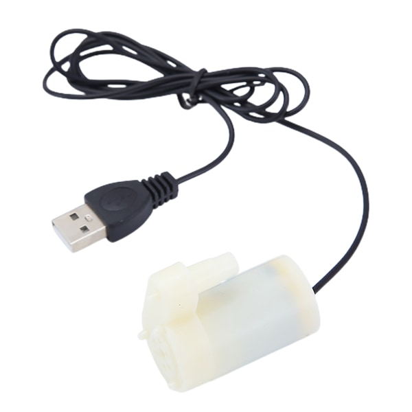 USB Lågspänning liten vattenpump Multipurpose Micro Mini dränkbar pump White