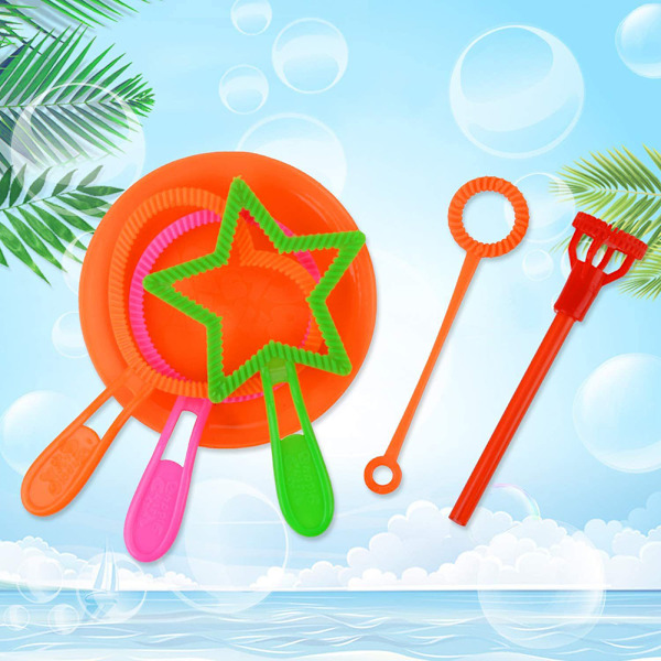 Plast Bubble Maker Set Bubble Party gynnar presenter Outdoor Garden Bubble Toys 15 in 1