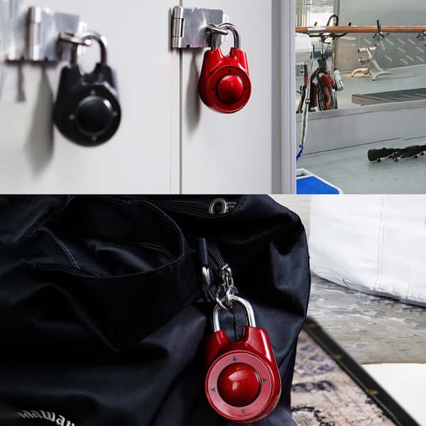 Master/master Lock Riktning Lås Skåp Gym Hänglås röd