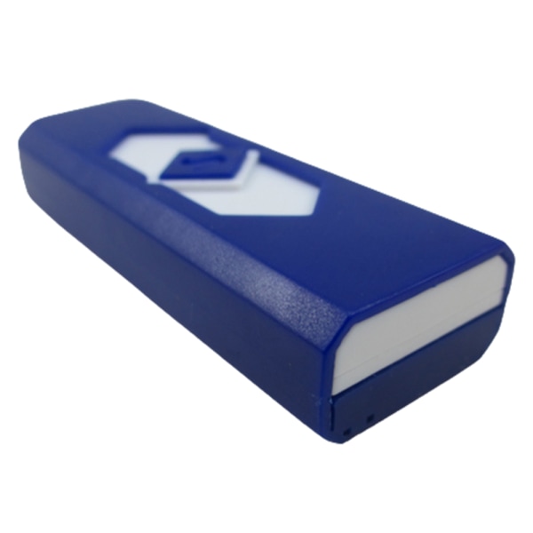 Smart Touch Sensor Elektrisk tändare Bärbar USB uppladdningsbar vindtät tändare Blue  White Suction Card