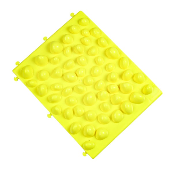 Fotmassagedyna Bärbar tryckavlastningsmatta Multifunktionell akupressurkudde för badrum i sovrummet Trädgård Yellow