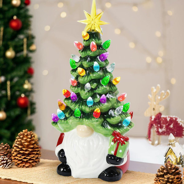Lysande söt julgran dvärg prydnader modefestival festdekoration för hemrum butik Christmas Tree