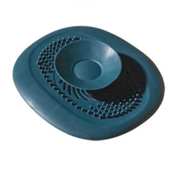 Diskbänkssil Silikon Anti-täppning Läcksäker avloppspropp Diskho Hårpropp Silar Avtappningsplugg Blue