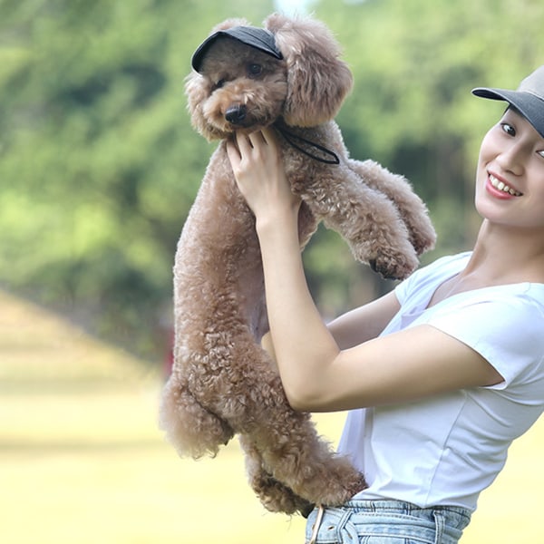 Outdoor Outing Hund Katt Baseball Cap Andas lätt husdjursmössa för resor Cloud Pink L