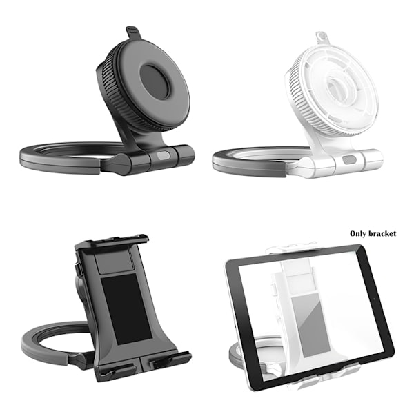 Tablet PC Väggfäste Bärbar Tvättbar Multifunktionella mobiltelefontillbehör Collet White