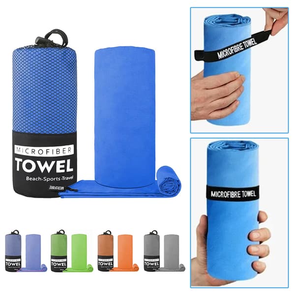 3st Microfiber Quick Dry Handduk Set Bekväm snabbabsorberande handduk för strandresor Grey