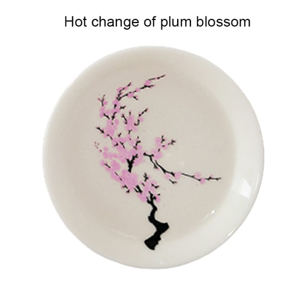 Sake Cup Varmt och Kallt Double Sense Cherry Cup Keramiskt set Peach Blossom Fever