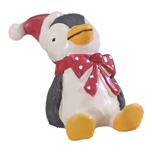 Christmas Mini Animals Handiworks Fint utförande Små prydnader för inomhus Penguin