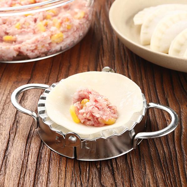 Tillverkningsverktyg för dumpling i rostfritt stål Slitstark DIY- mould för matlagning i köket