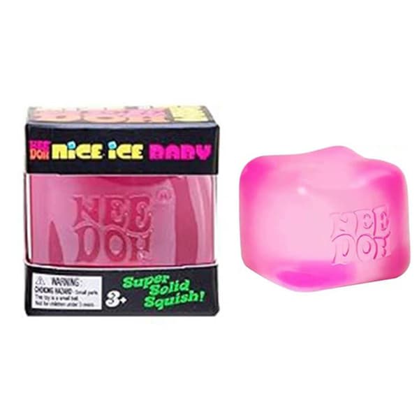Kube sensorisk klemmeleke med super solid-klembarhet - Alder 3 og oppover Pink