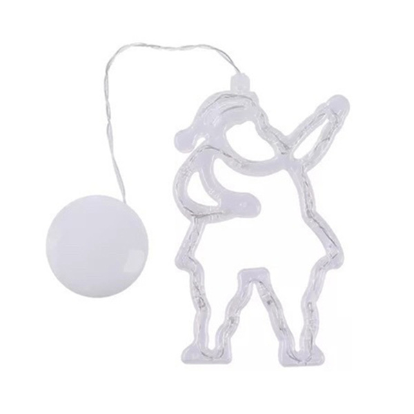 Christmas Cartoon Sugkopp String Lights Enkel Xmas Festival dekorativa ljus för semester fester Santa Claus