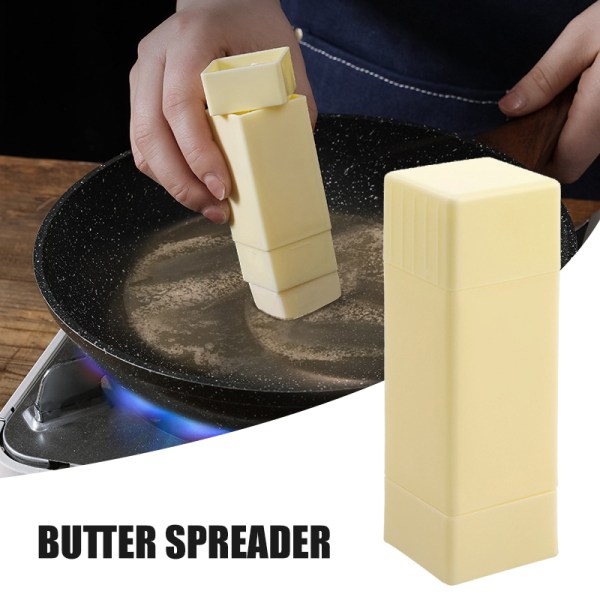 Butter Spreader Dispenser Butter Stick Holder Sprider enkelt Butter Keeper Container för hemmet Yellow
