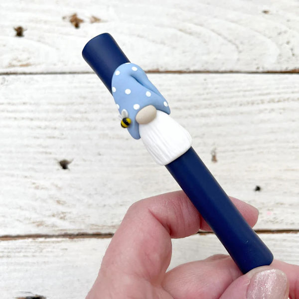 Färgglad Gnome Virknål Heavy Duty Slitstark Stickad Virknål Present till Stick älskare Blue