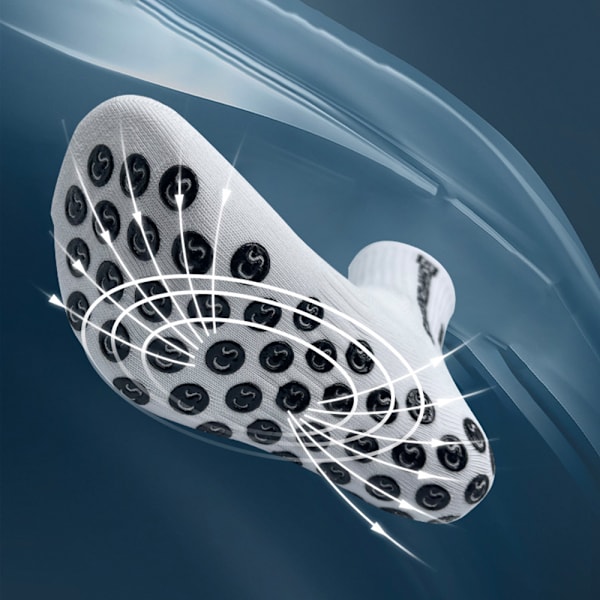Halkskyddande strumpor med högt rör för vuxna svettabsorberande sockor som andas för fotboll fotboll White 5 Pairs