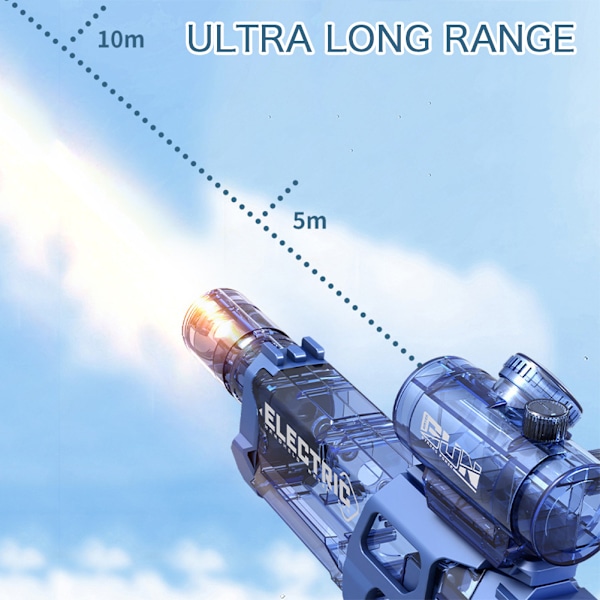 Ultimat Battle Blaster, Elektrisk Vattenpistol med Skjutljus, 10 Meter Lång Räckvidd, Snabbladdningsläge Is Explosioner, Barnpresenter för Pojkar Flickor Red