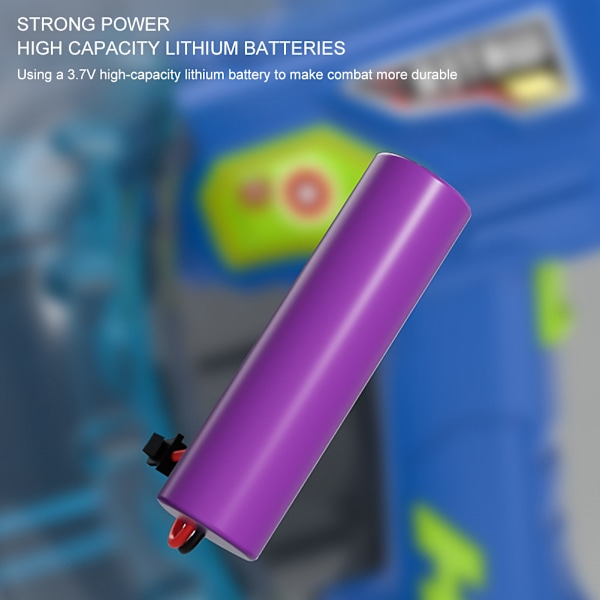 Vattenleksak med lång räckvidd och färgglad LED-belysning, batteridriven, rolig elektrisk vattenleksak för barn Blue