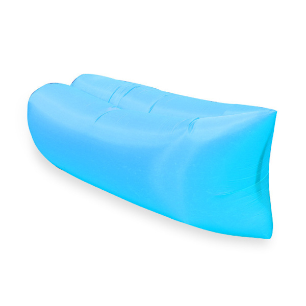 Utomhus Airs uppblåsbar soffa väska bekväm stödjande uppblåst soffa för strandresor Blue