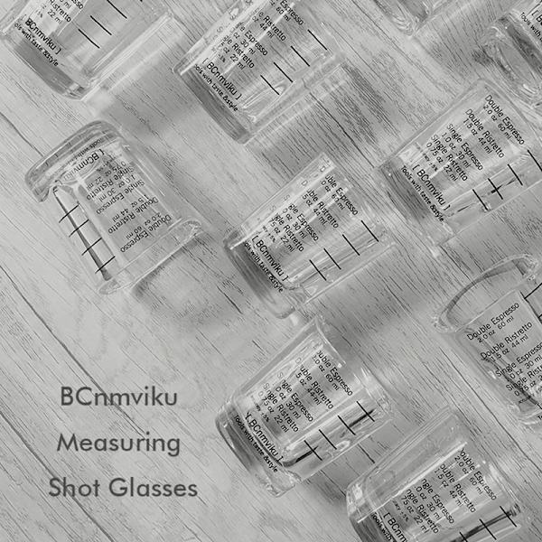 60ml glas fyrkantig kopp uns kopp med våg bakning mått kopp för hem kök 60ml Graduated Square Cup