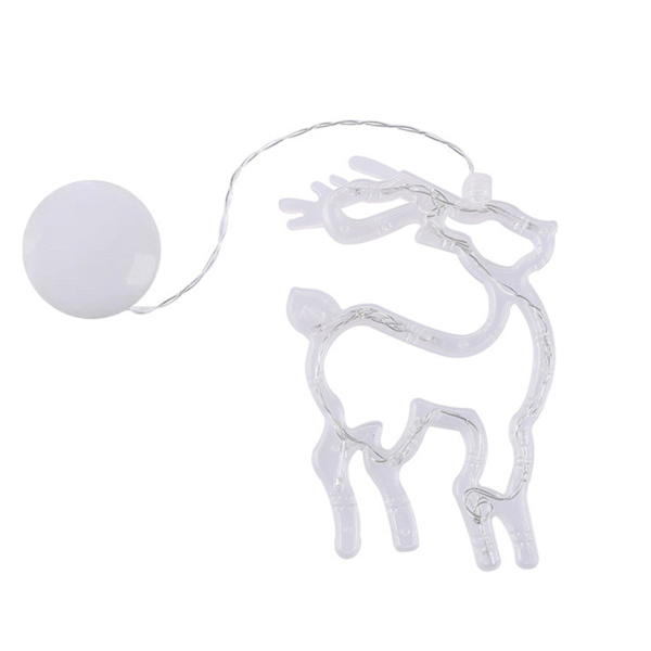 Christmas Cartoon Sugkopp String Lights Enkel Xmas Festival dekorativa ljus för semester fester Deer