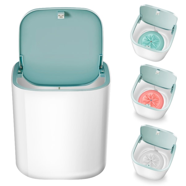 Mini Desktop Tvättmaskin Bärbar Tyst För Underkläder Strumpor Trosa Hemresa White