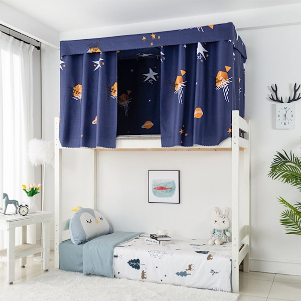 Universal Studentsäng Gardin Privat Område Skydd Våningsgardin För Dorm Wish Tree 1.5m
