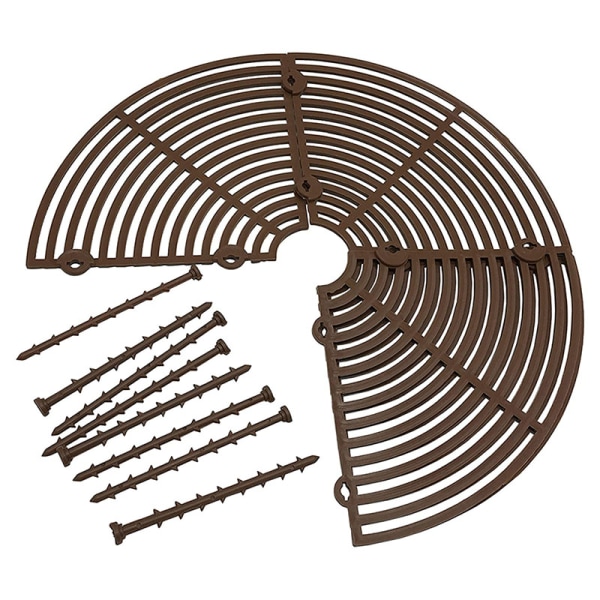 Multifunktionell växtkruka Raster Justerbar Slitstark Blomkruka Cover för trädgårdens innergårdsbalkong Brown 52cm