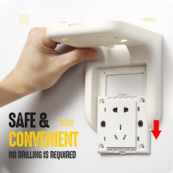 Multifunktionell projektor Set-Top Box Ingen borrning av hål Hushållsmateriel Single Socket
